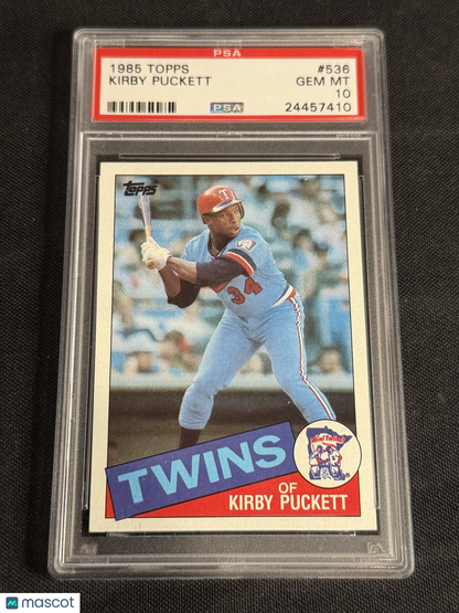 1985 Topps Kirby Puckett #536 PSA 10