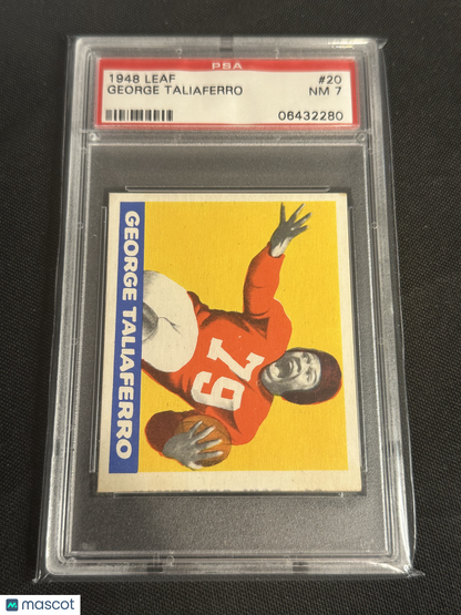 1948 Leaf George Taliaferro #20 PSA 7