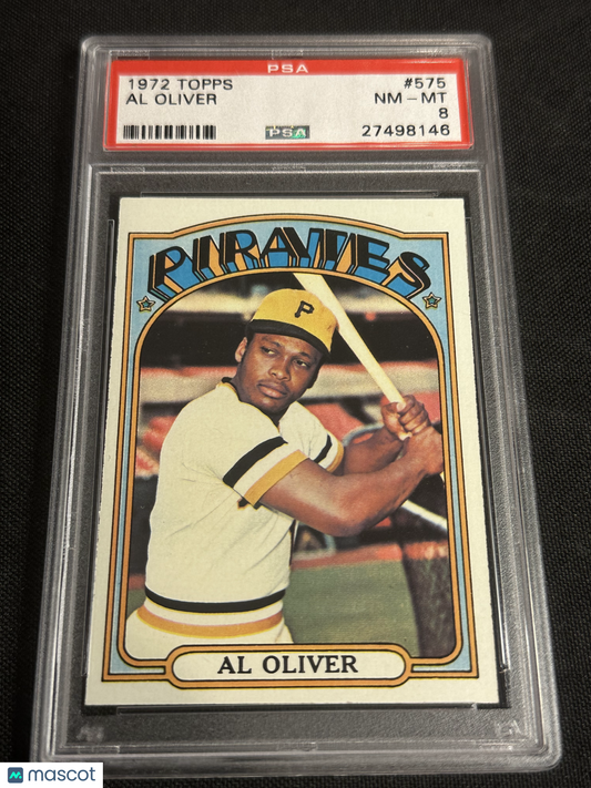 1972 Topps Al Oliver #575 PSA 8