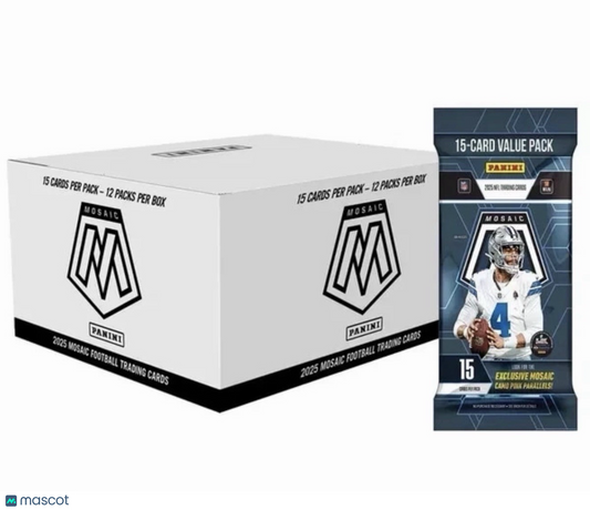 (2) Two 2025 PANINI MOSAIC FOOTBALL FAT PACK CELLO BOXES SEALED