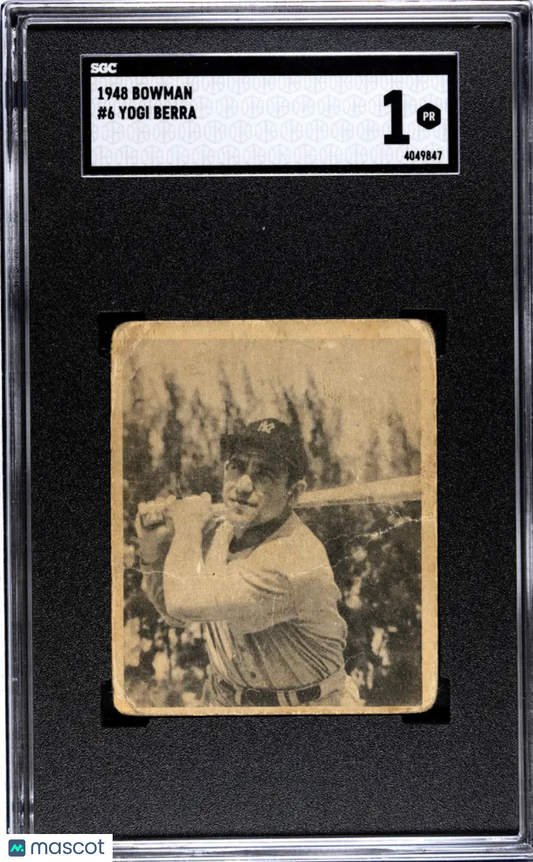1948 Bowman Yogi Berra #6 SGC 1