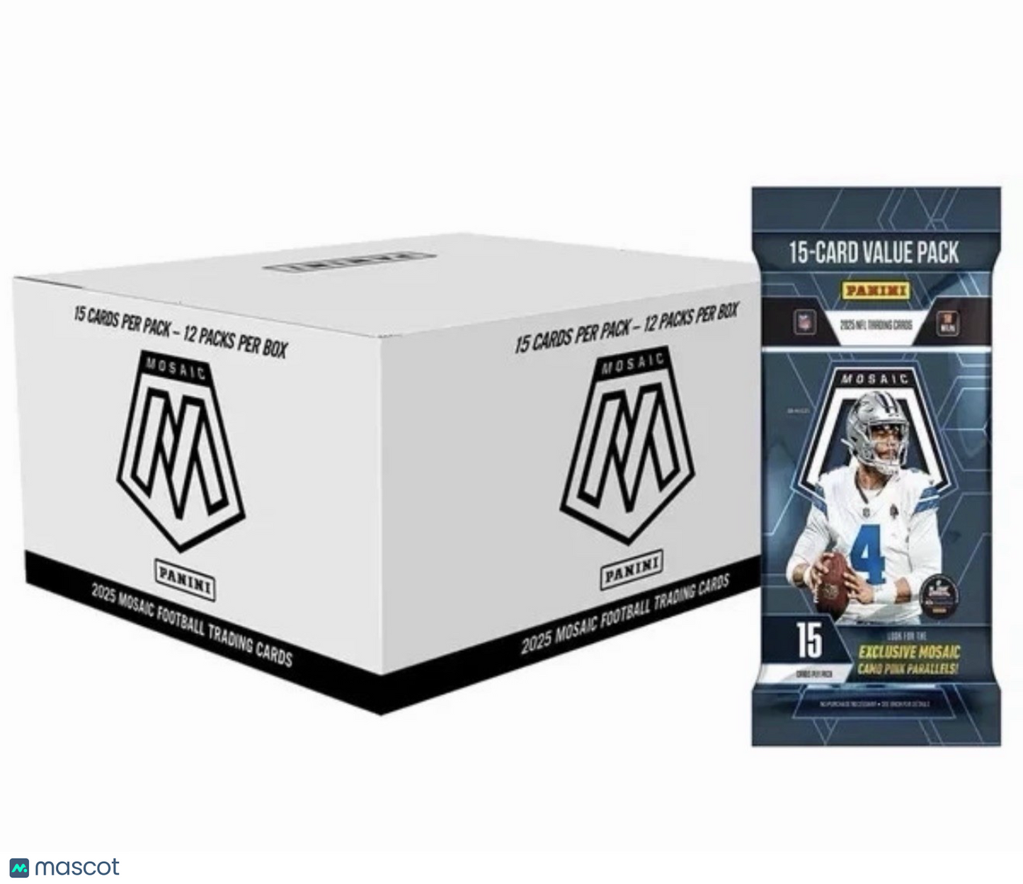 2025 PANINI MOSAIC FOOTBALL FAT PACK CELLO BOX SEALED