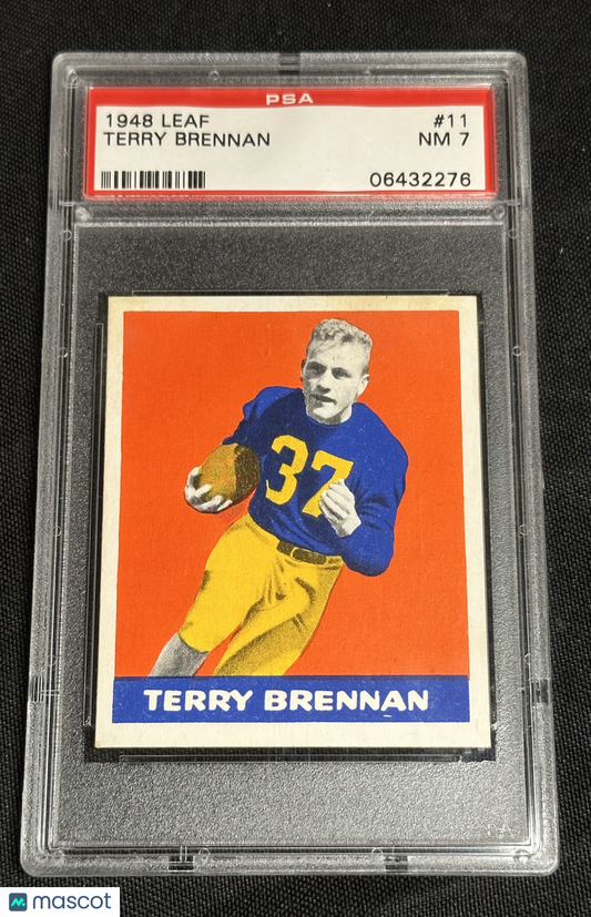 1948 Leaf Terry Brennan #11 PSA 7
