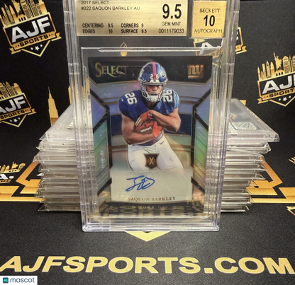 2017 Select Saquon Barkley #322B BGS 9.5