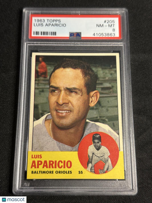 1963 Topps Luis Aparicio #205 PSA 8