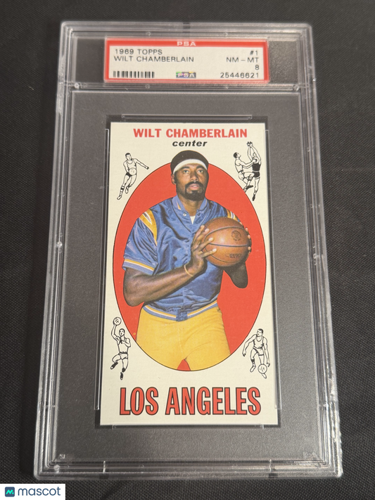 1969 Topps Wilt Chamberlain #1 PSA 8