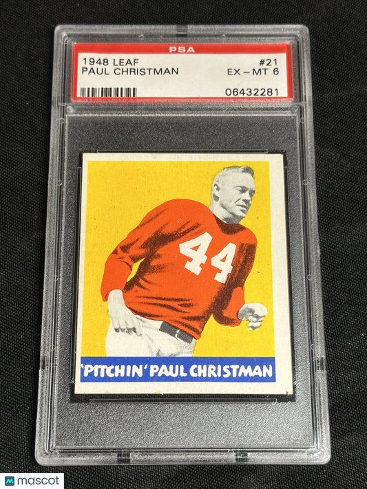 1948 Leaf Paul Christman #21 PSA 6