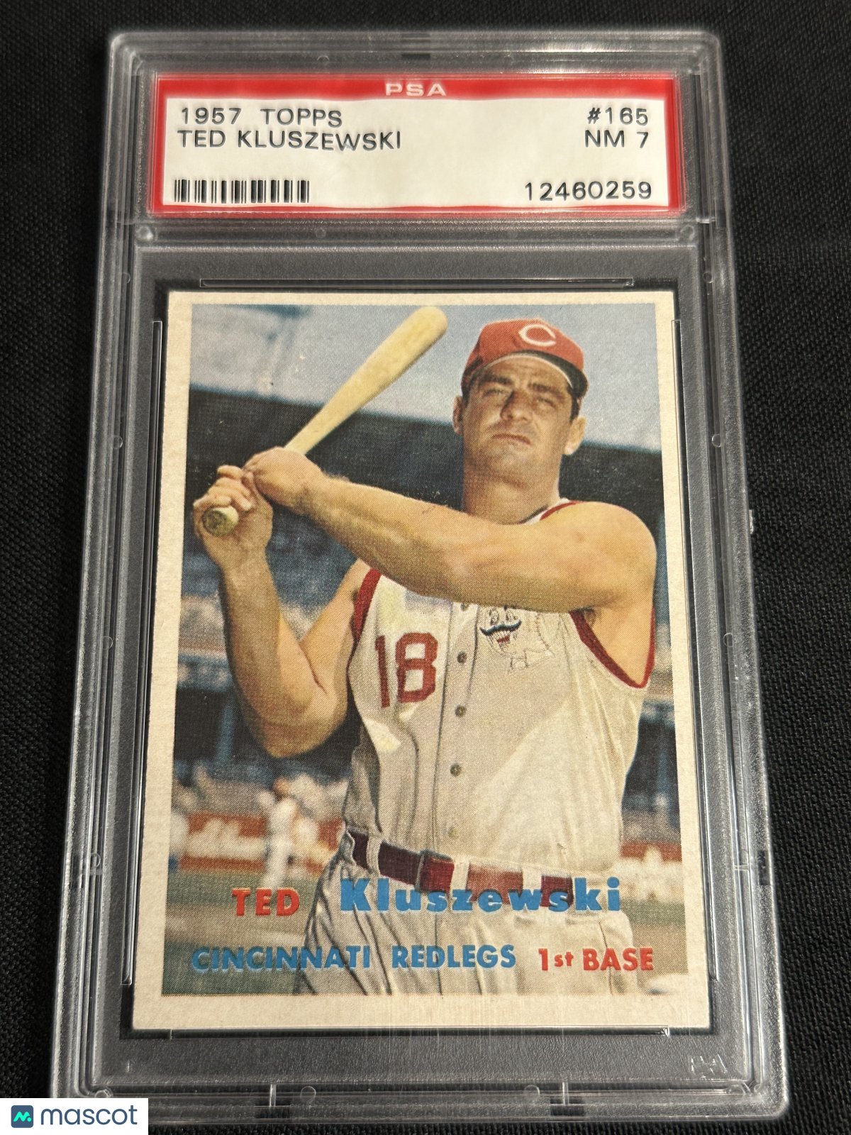 1957 Topps Ted Kluszewski #165 PSA 7