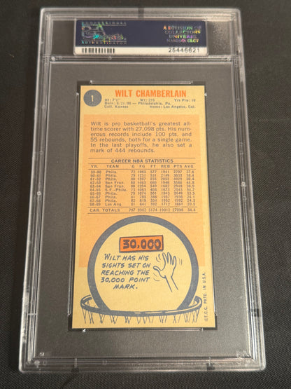 1969 Topps Wilt Chamberlain #1 PSA 8