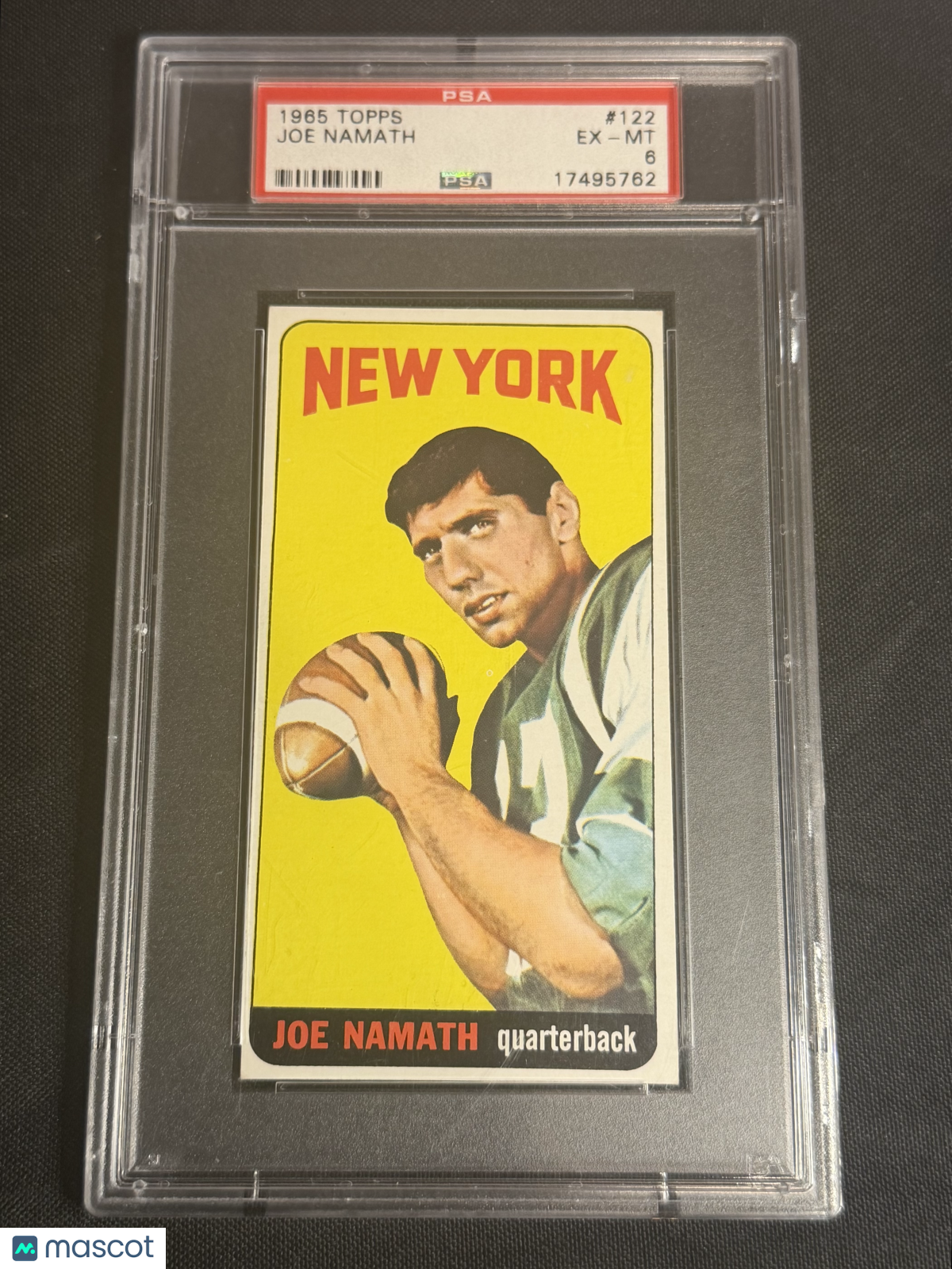 1965 Topps Joe Namath #122 PSA 6