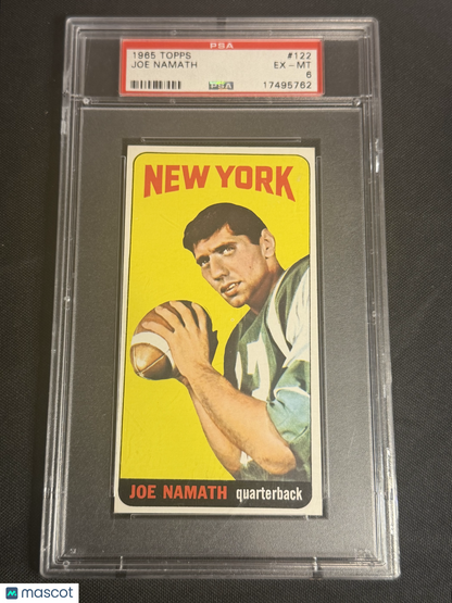 1965 Topps Joe Namath #122 PSA 6