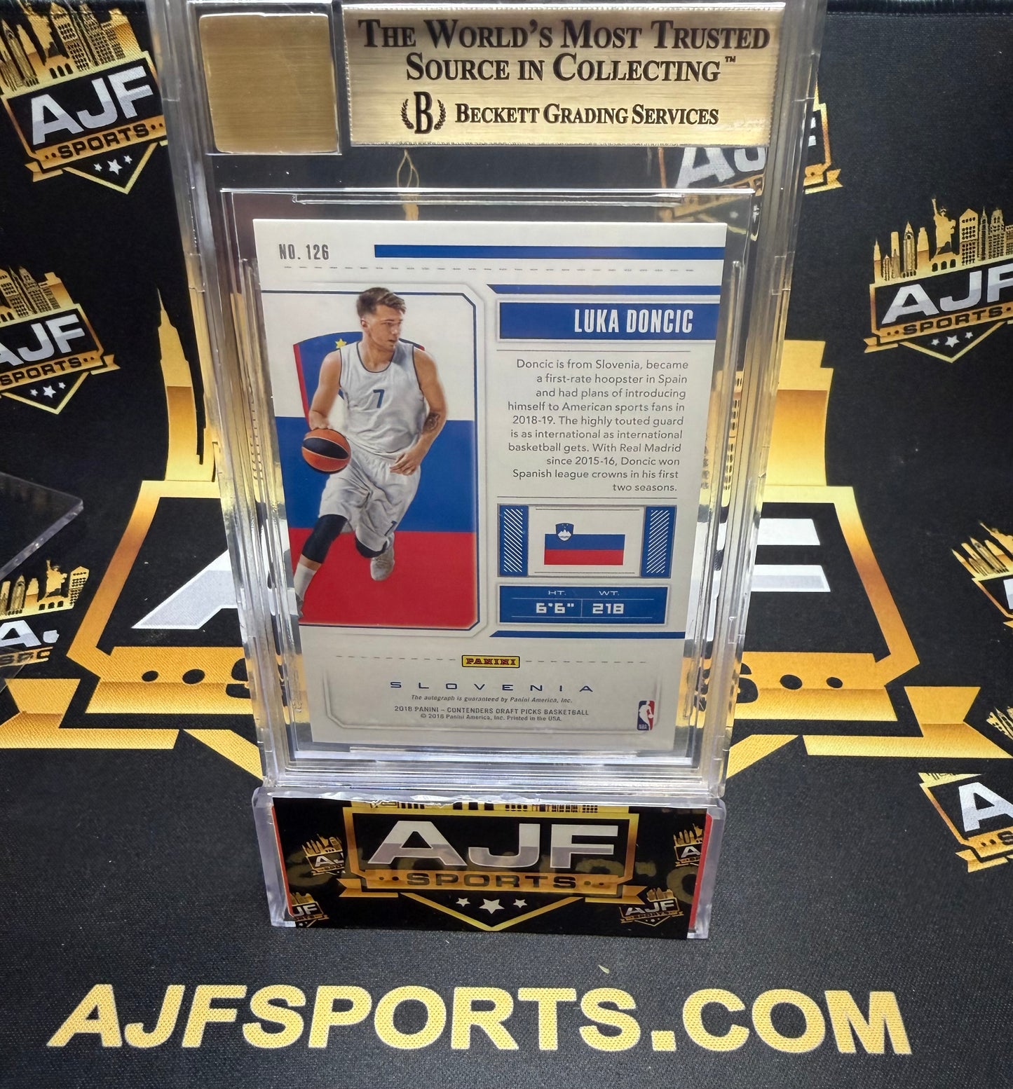 2018 Panini Contenders Draft Picks Draft Ticket Luka Doncic #126 BGS 9.5