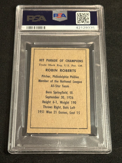 1952 Berk Ross Robin Roberts PSA 6