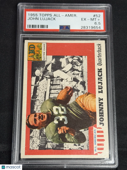 1955 Topps All-Amer. John Lujack #52 PSA 6.5