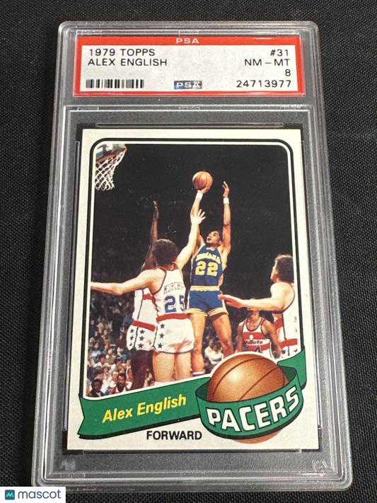1979 Topps Alex English #31 PSA 8