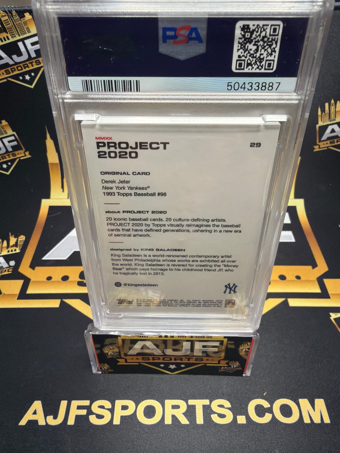 2020 Topps Project 2020 Derek Jeter #29 King Saladeen PSA 10