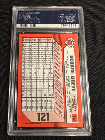 1989 Bowman Tiffany George Brett #121 PSA 10