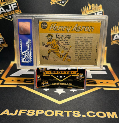 1960 Topps Hank Aaron #566 All Star PSA 7