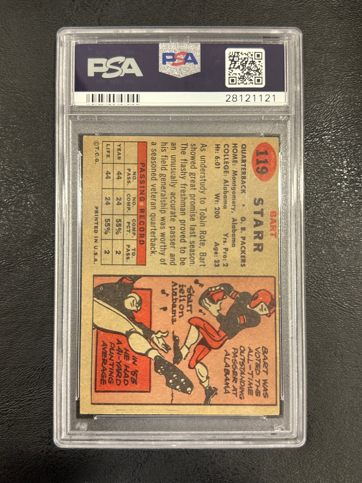 1957 Topps Bart Starr #119 PSA 5