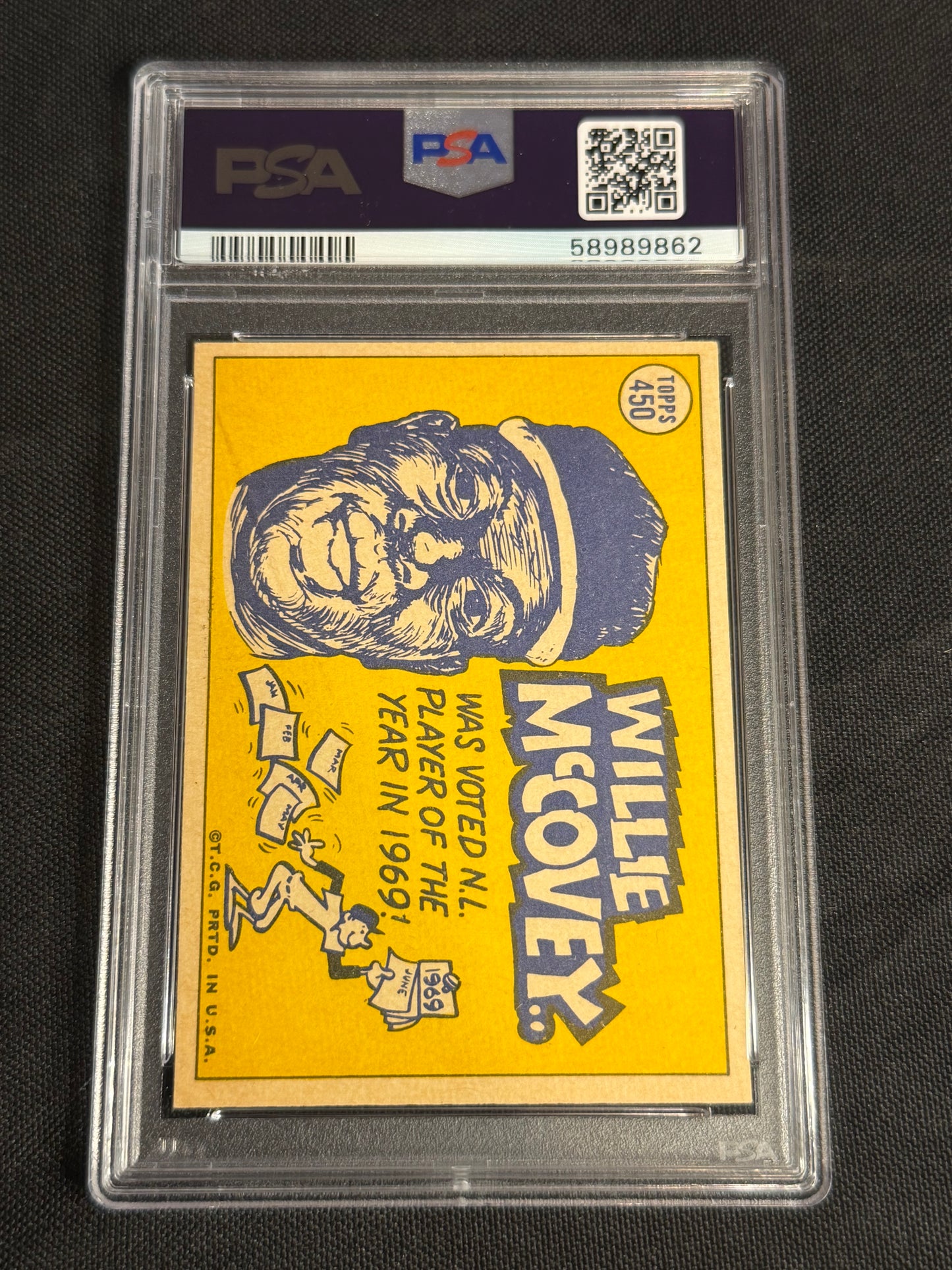 1970 Topps Willie Mccovey #450 PSA 8