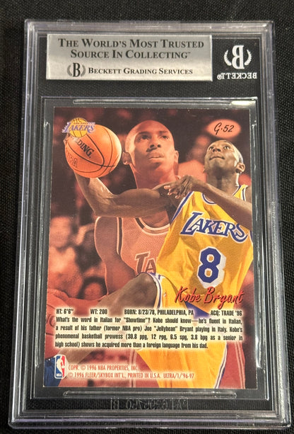 1996-97 Ultra Gold Medallion Kobe Bryant #G52 BGS 9