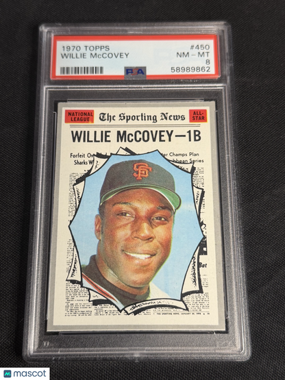 1970 Topps Willie Mccovey #450 PSA 8