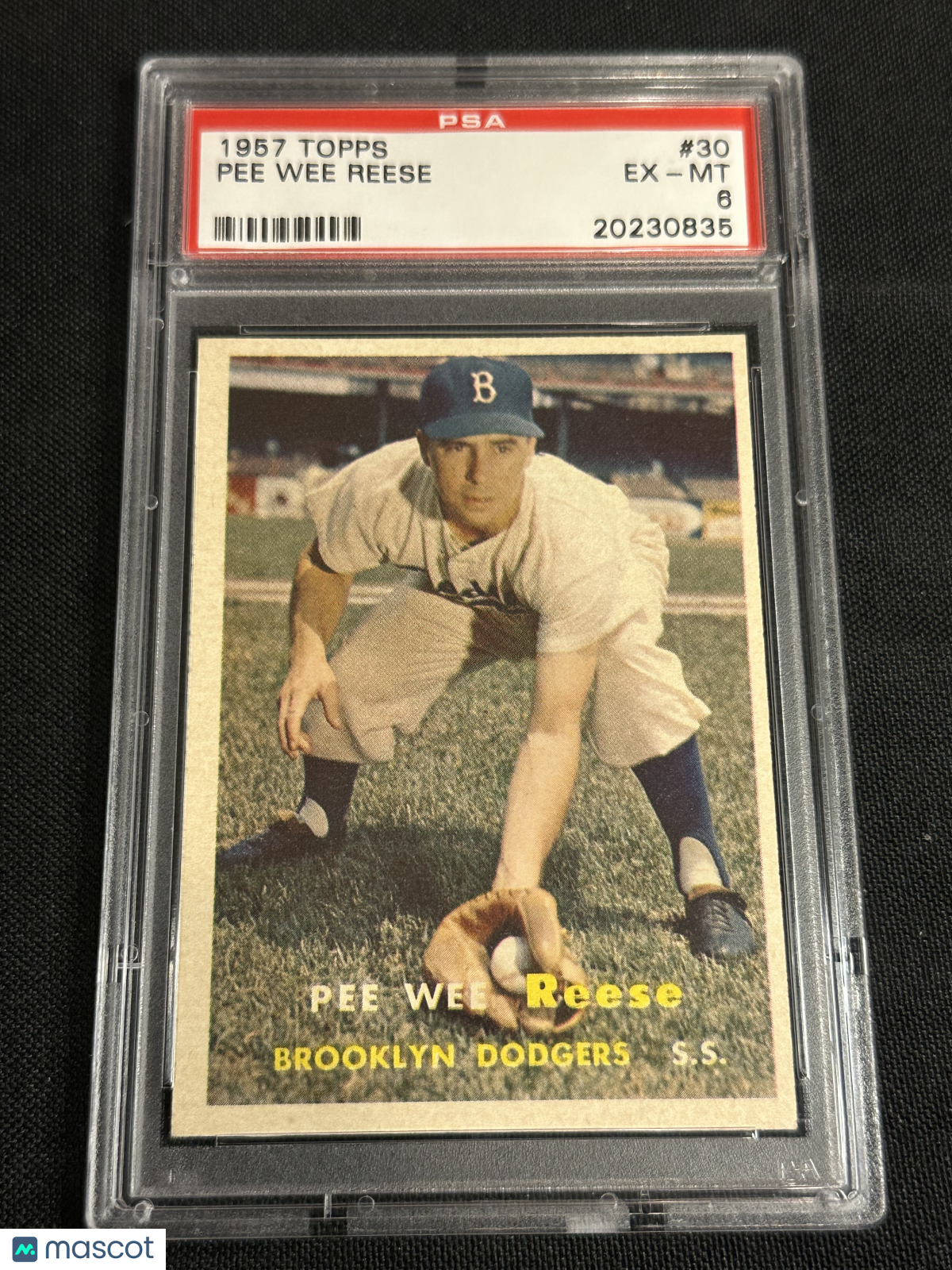 1957 Topps Pee Wee Reese #30 PSA 6