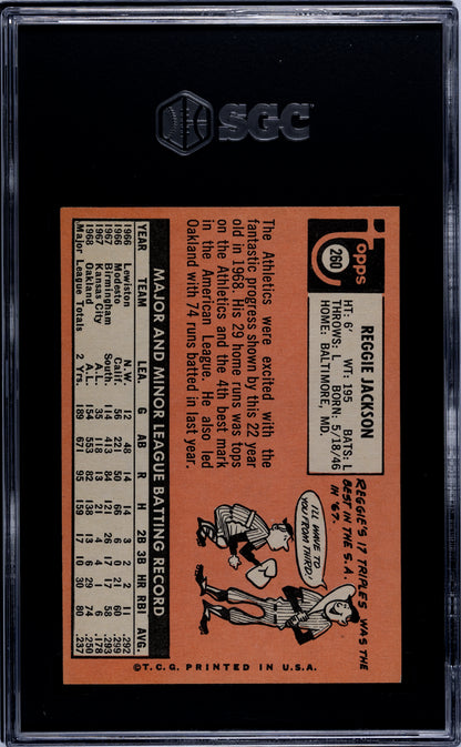 1969 Topps Reggie Jackson #260 SGC 6