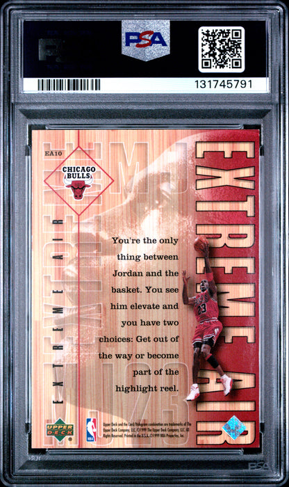 1999 Upper Deck MJ Athlete Of The Century Extreme Air Michael Jordan #EA10 PSA 9