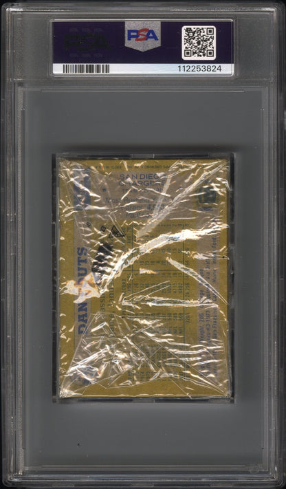 1982 Topps Football Cello Pack Cello Pack Dan Fouts Back PSA 9