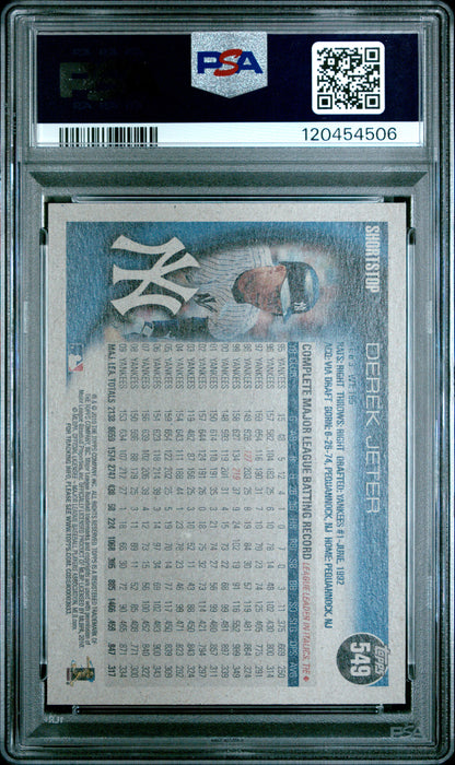 POP 1 2010 Topps Derek Jeter #549 Target Retro Logo PSA 10