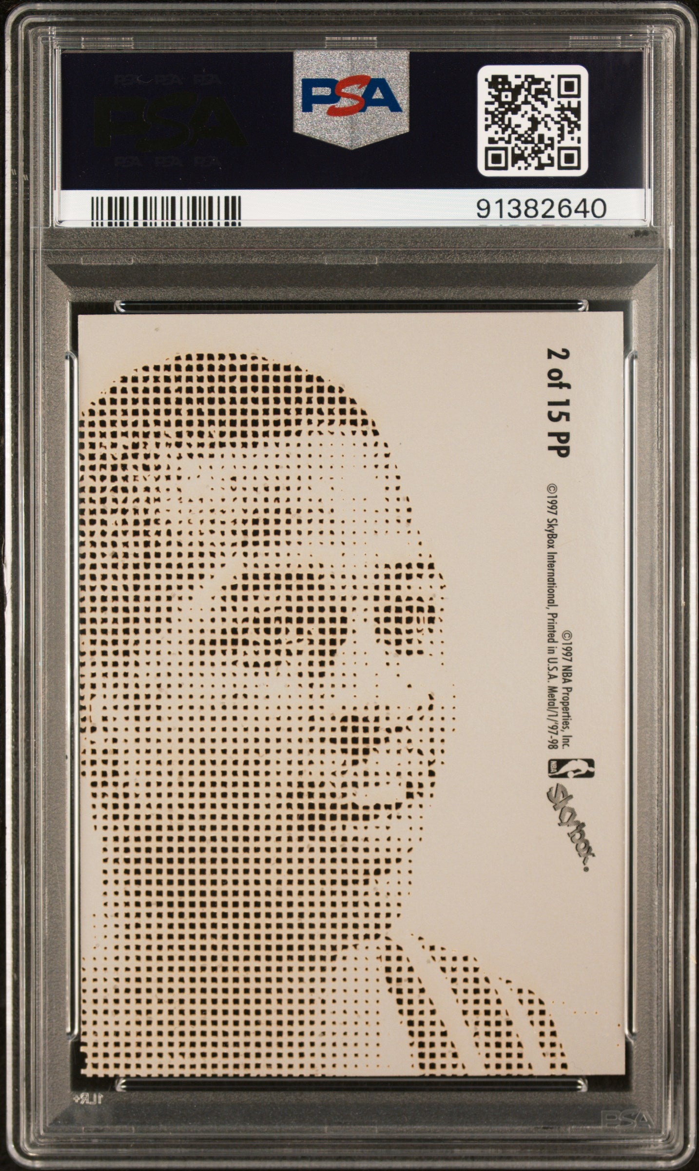 1997 Metal Universe Platinum Portrait Allen Iverson #2 PSA 7