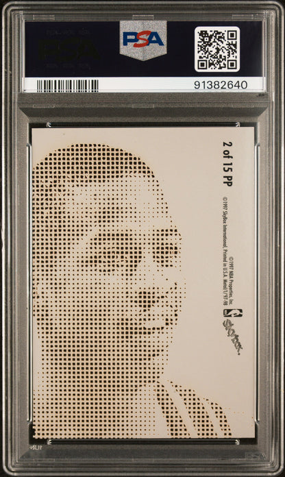 1997 Metal Universe Platinum Portrait Allen Iverson #2 PSA 7
