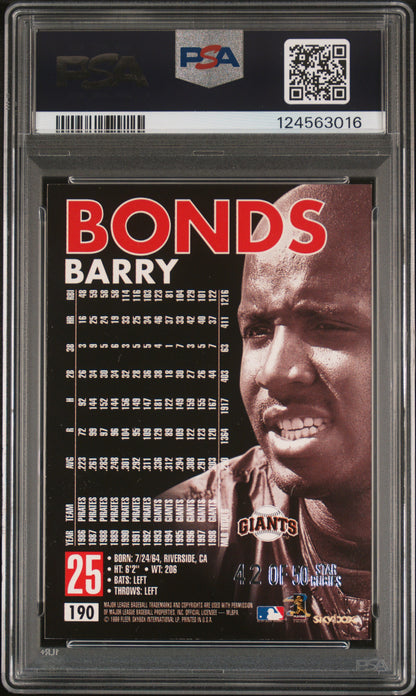 1999 Skybox Premium Barry Bonds #190 Star Rubies PSA 7