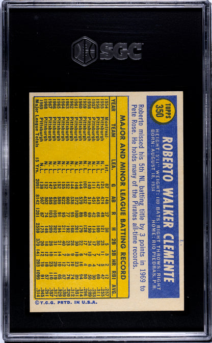 1970 Topps Roberto Clemente #350 SGC 7.5