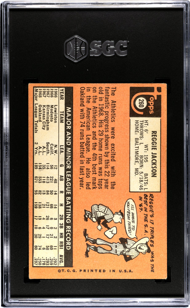 1969 Topps Reggie Jackson #260 SGC 4.5
