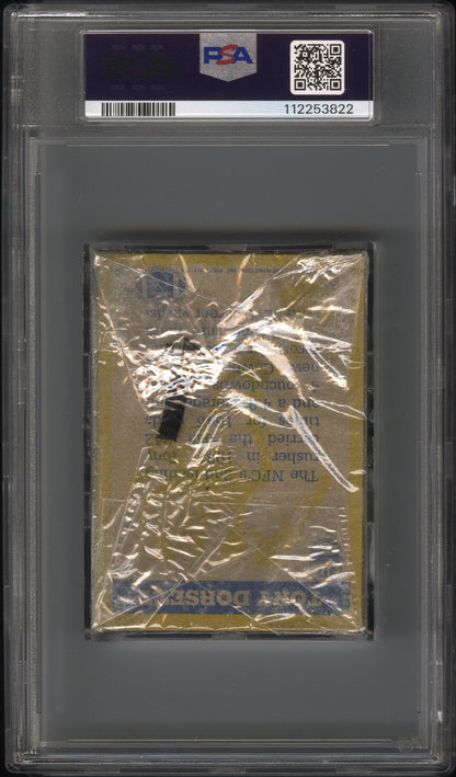 1982 Topps Football Cello Pack Cello Pack Mortin Dorsett Back PSA 9