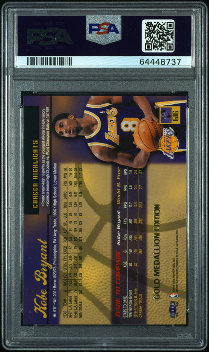 1998 Ultra Kobe Bryant #61G Gold Medallion PSA 9