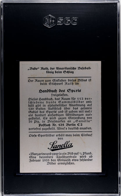 1932 Sanella Babe Ruth Type SGC 3