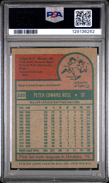 1975 Topps Pete Rose #320 PSA 6.5
