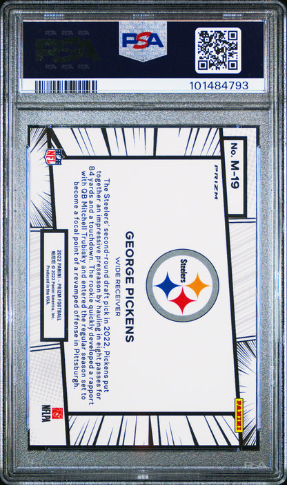 2022 Panini Prizm Manga George Pickens #M19 PSA 10