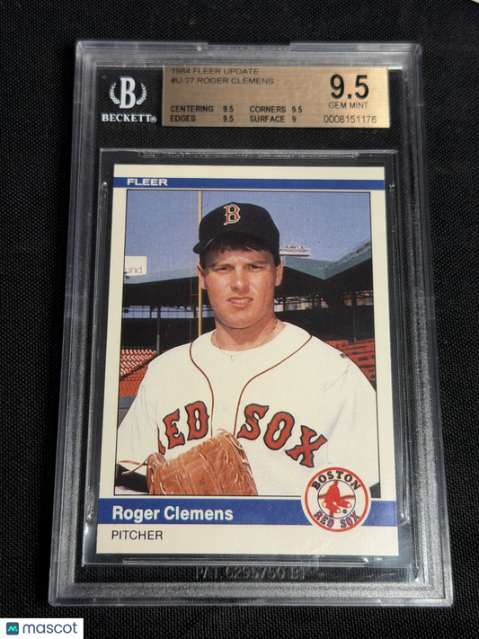 1984 Fleer Update Roger Clemens XRC #27 BGS 9.5