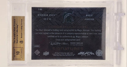 2013 UD Black Signatures Magic Johnson /75 BGS 9.5