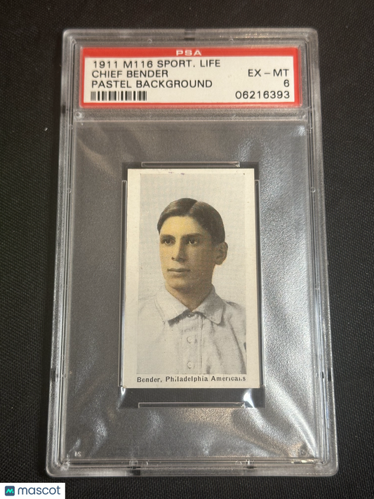 1911 M116 Sporting Life Chief Bender Pastel Background PSA 6