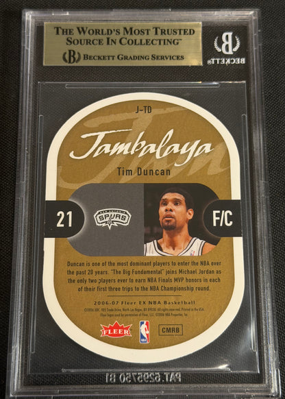 2006 E-X Jambalaya Tim Duncan #JTD BGS 9.5