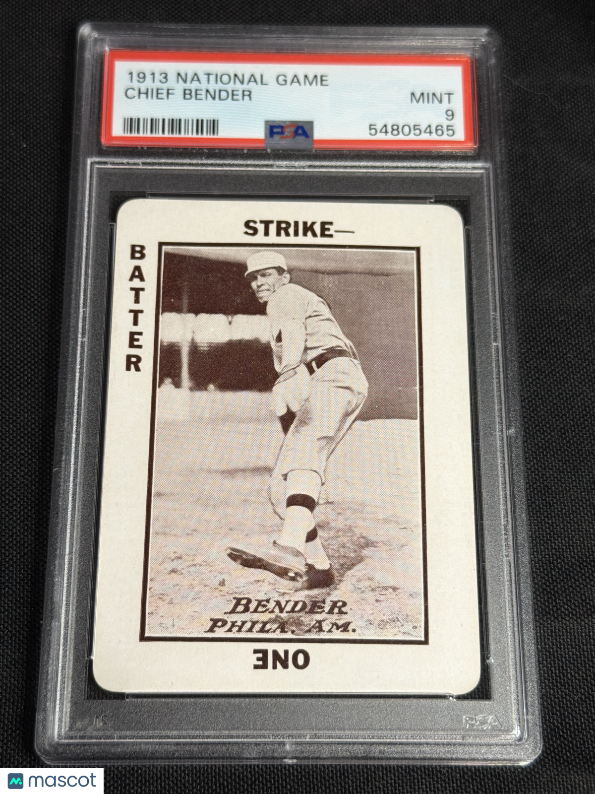 1913 National Game Chief Bender PSA 9