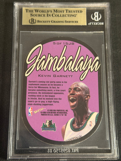 1997 E-X2001 Jambalaya Kevin Garnett #5 BGS 9.5