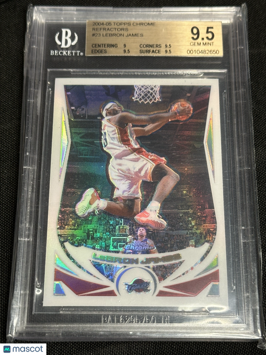 2004 Topps Chrome Refractors LeBron James #23 BGS 9.5