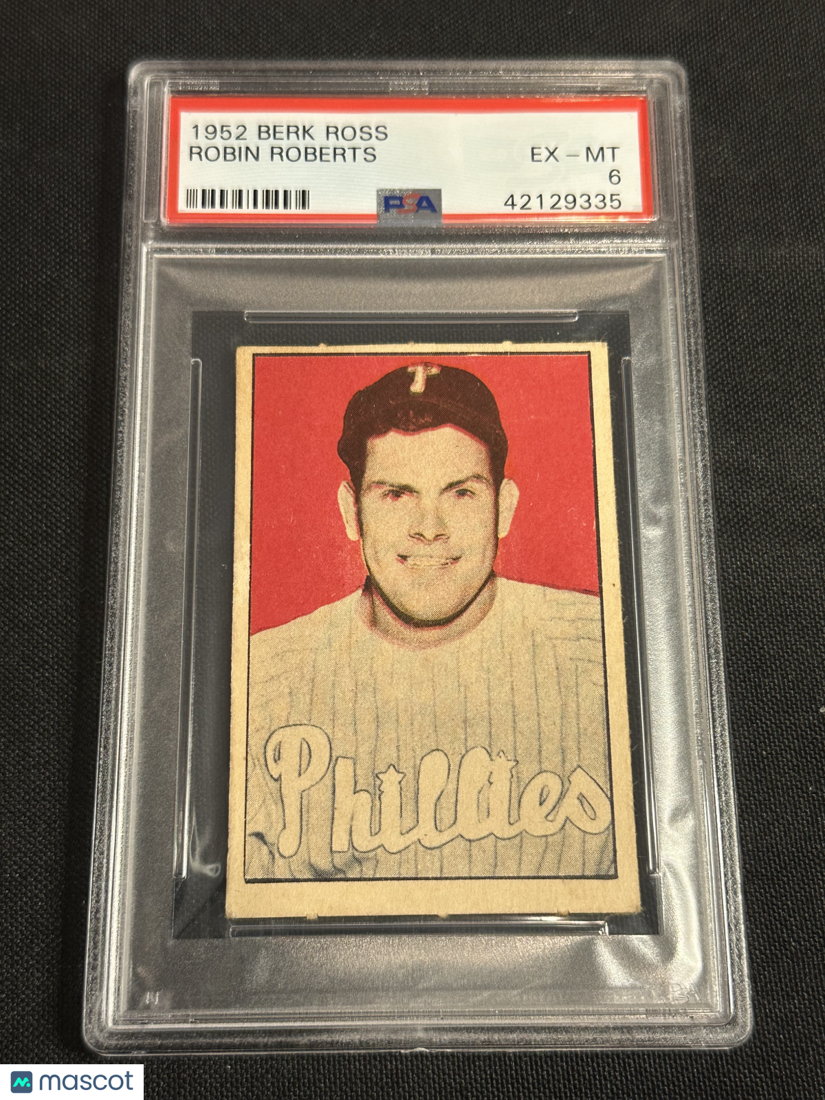 1952 Berk Ross Robin Roberts PSA 6