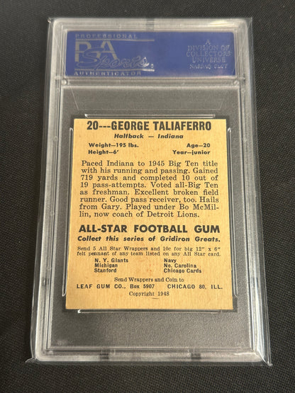 1948 Leaf George Taliaferro #20 PSA 7